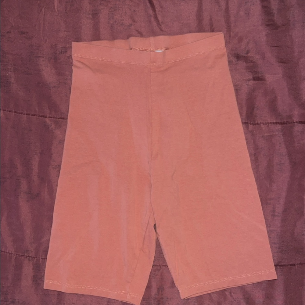 H&M Coral Biker Shorts